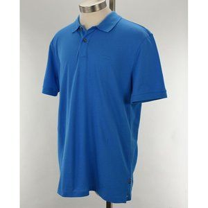 HUGO BOSS Bright Blue PALLAS Pique Cotton Short Sleeve Polo Shirt XL NWT